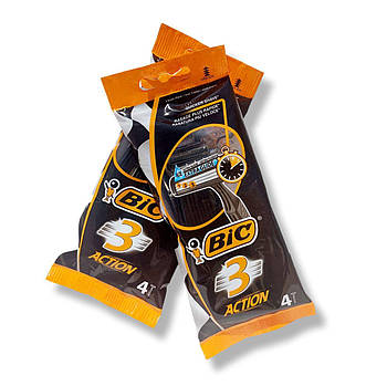 Станки для гоління Бік (Bic) екшит оригінал 4 штуки