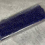 Бісер D 2 мм, отвір 0,7 мм, арт 018668, упаковка ≈24-25 грам, темно-синій, Темно-синій, фото 2