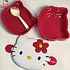 Пластиковий Контейнер дитячий Ланч-бокс Hello Kitty CAT-12R, фото 8