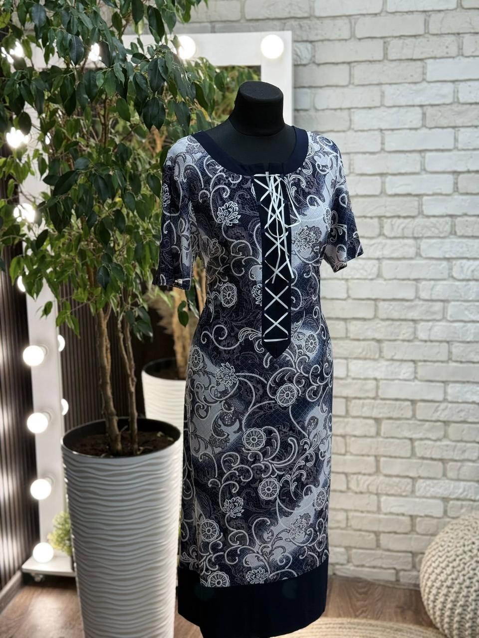 Стильна жіноча сукня, тканина "Масло" розмір 52