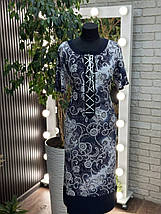 Стильна жіноча сукня, тканина "Масло" розмір 52, фото 4