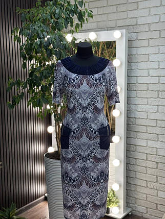 Неймовірна жіноча сукня, тканина "Масло" розмір 54, фото 2