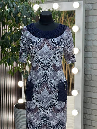 Неймовірна жіноча сукня, тканина "Масло" розмір 54, фото 3