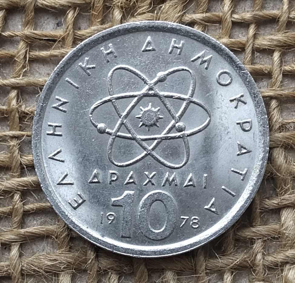 10 драхм 1978 року.  Грецiя, фото 1