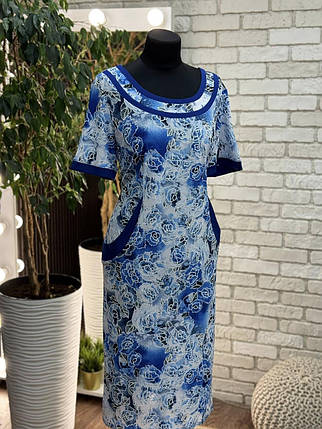 Неймовірна жіноча сукня, тканина "Масло" розмір 54, фото 1