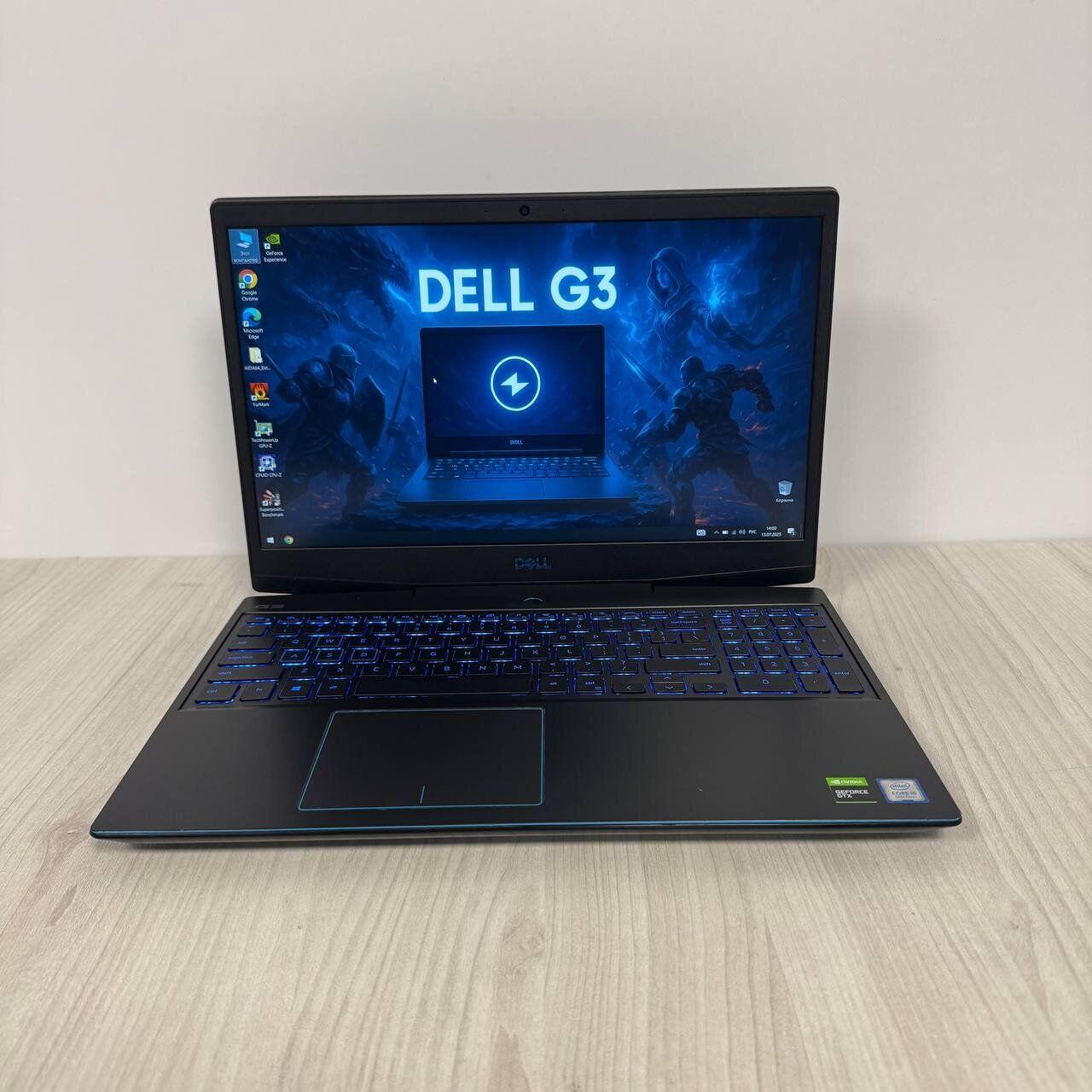 Б/в Ігровий ноутбук Б-клас Dell G3 3590 15.6" 1920x1080| i5-9300H| 8GB RAM| 256GB SSD NVMe| GTX 1050 3GB