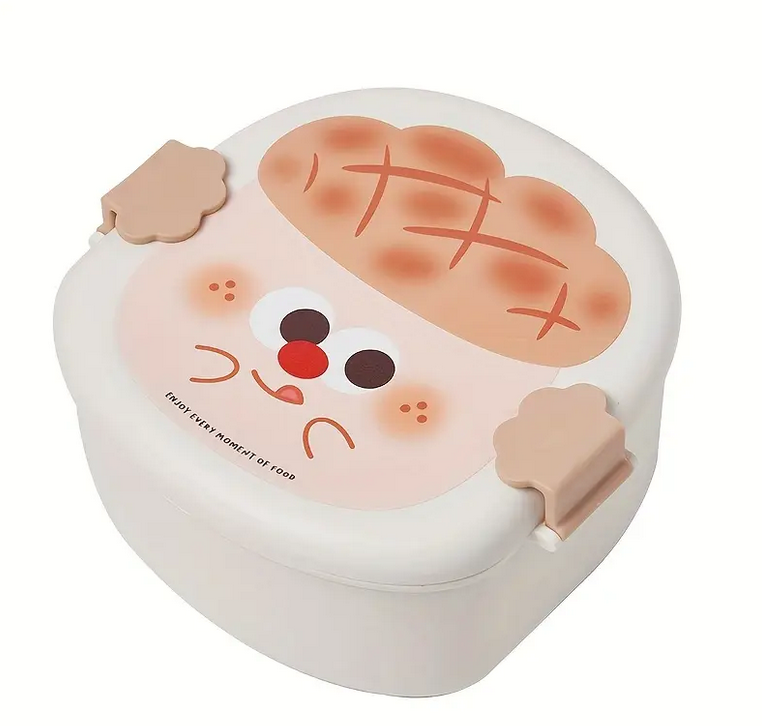 Ланч-бокс дитячий з принтом курячих бургерів Sam-9022 1.1л, фото 1