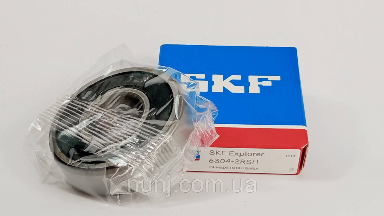 Підшипник 6304-2RS SKF (180304) розміри: 20*52*15 кульковий радіальний закритий, фото 1