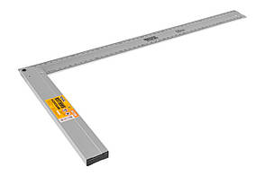 Кутник Mastertool 500 мм алюмінієвий з двосторонньою розміткою для точного вимірювання прямих кутів (30-2500)