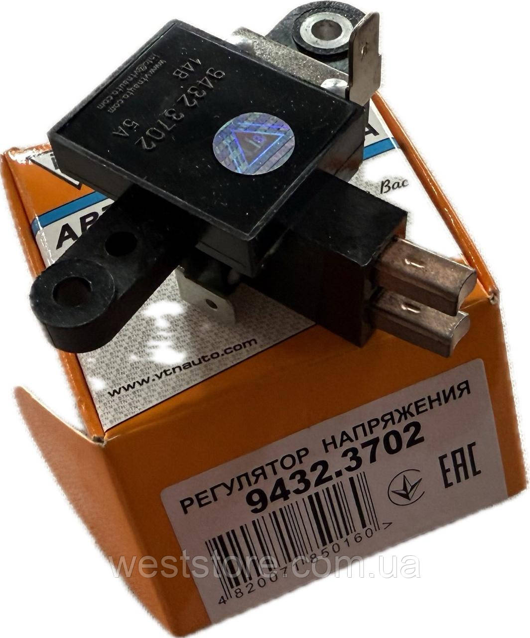 Регулятор напруги Заз 1102 1103 таврія славута,Сенс Sens з індикатором пов.напр(шоколадка) ВТН (9432.3702), фото 1