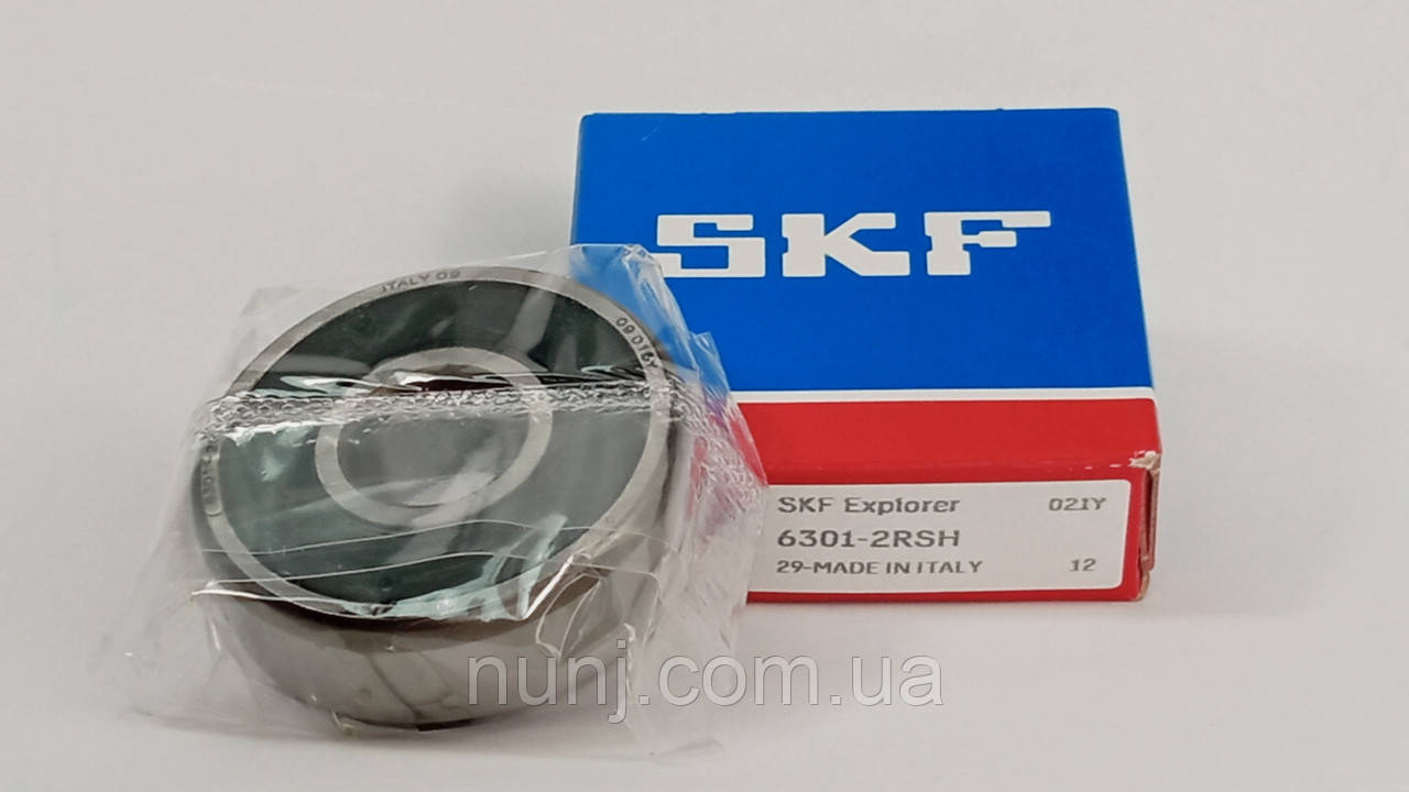 Підшипник 6301-2RS SKF (180301) розміри: 12*37*12 кульковий радіальний закритий, фото 1