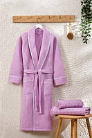 Вафельні халати з окантовкою Zeron