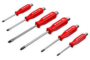 Набір ударних викруток Intertool HT-0403, 6 шт., Cr-V сталь, для відкручування заржавілих та прикипілих гвинтів