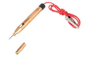 Індикатор напруги Intertool VT-4009, металевий корпус, 6–24 В, для тестування електричних ланцюгів