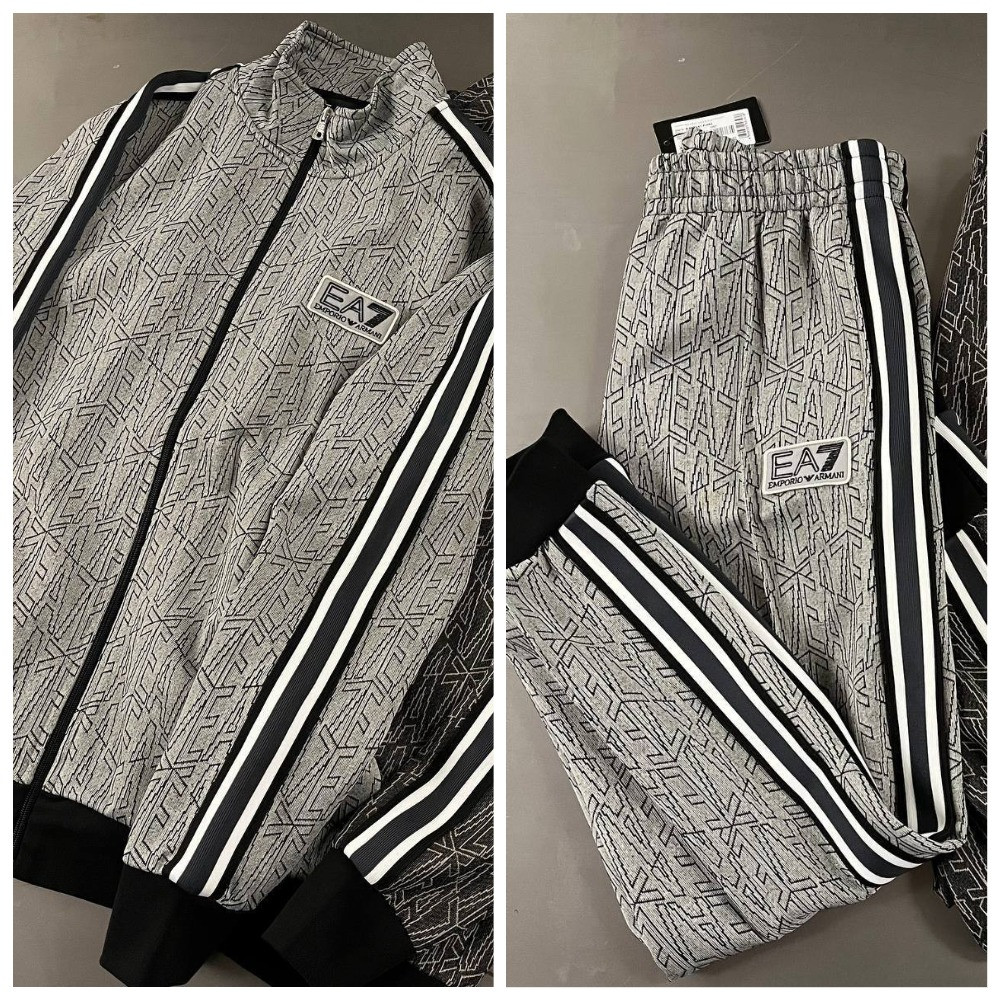 Чоловічий спортивний костюм ARMANI D12808 сірий, фото 1