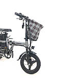 Електровелосипед складаний Minako Mini 14" (1000W 48V 21Ah) з сумкою, фото 3
