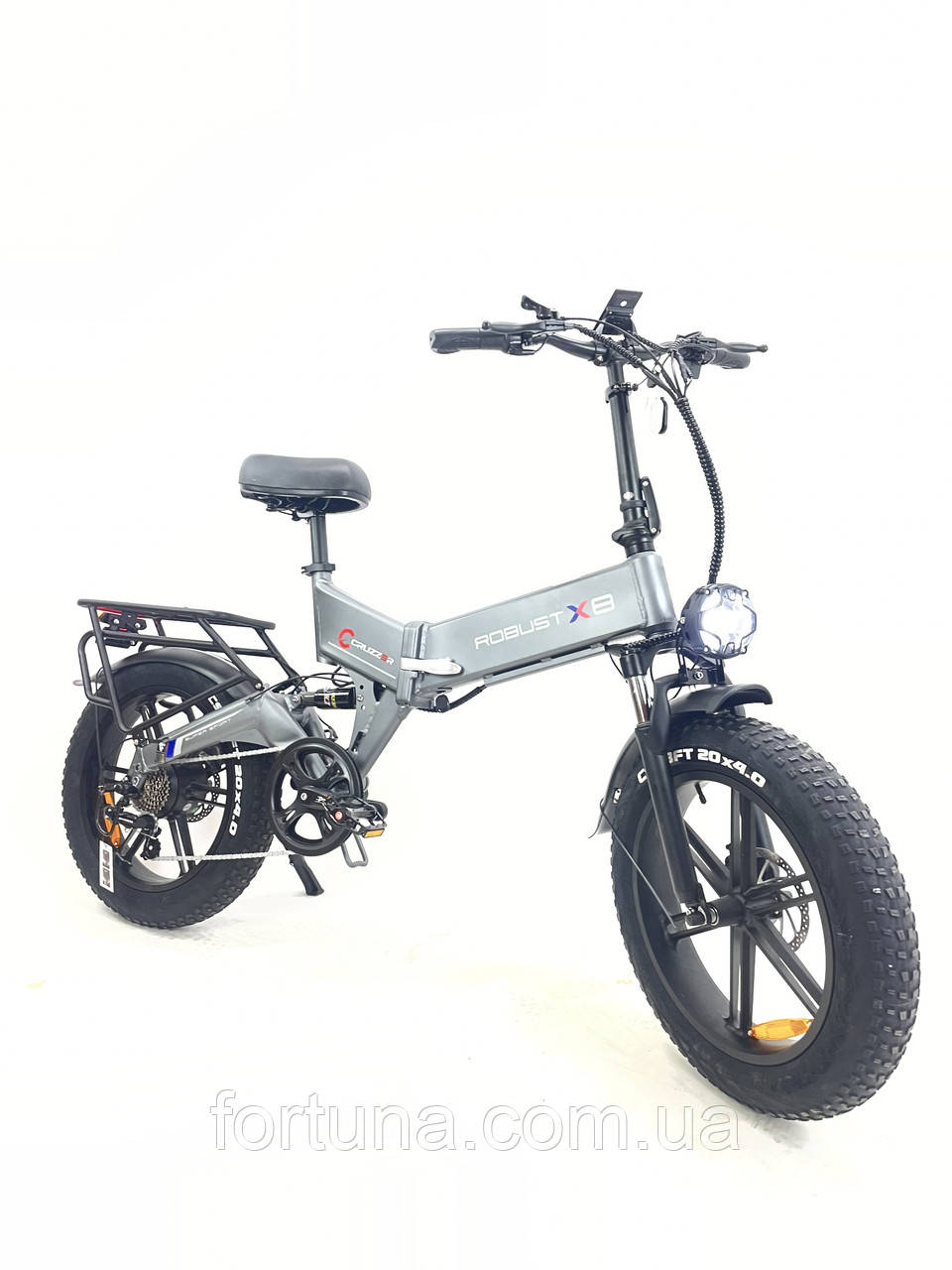 Складаний електровелосипед Robust X8 20" (1200W 48V 24Ah) Графіт, фото 1
