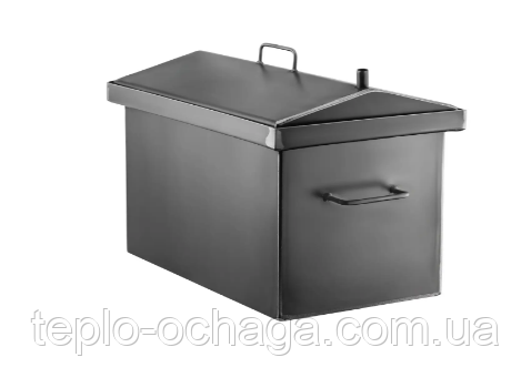 Коптильня гарячого копчення "L" сталь 2 мм, 2 яруси та 3 гачки + подарунок