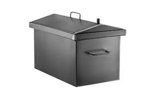 Коптильня гарячого копчення "L" сталь 2 мм, 2 яруси та 3 гачки + подарунок, фото 1