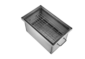 Двоярусна коптильня "М" з трьома гачками та термометром, 1.5 мм метал + подарунок, фото 2