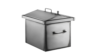 Коптильня гарячого копчення "М" сталь 1.5 мм, 2 яруси та 3 гачки + подарунок, фото 1