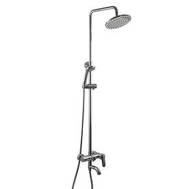 Душова система Globus Lux DS0002 з виливом, латунь, з тропічним душем