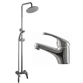 Душова система Globus Lux GLSO-1111 SOLLY 2 в 1 з виливом і тропічним душем