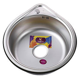 Мийка для кухні врізна кругла 530х180 Decor MR 530 D Mira