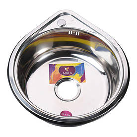 Мийка для кухні врізна кругла 530х180 Polish MR 530 P Mira