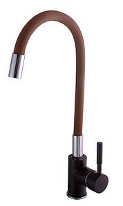 Змішувач для кухні Globus Lux LAZER GLLR-0203SBR-6-Marone Коричневий з гнучким виливом