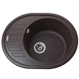 Гранітна мийка Globus Lux ARNO коричневий 620 x 500 мм - А0006