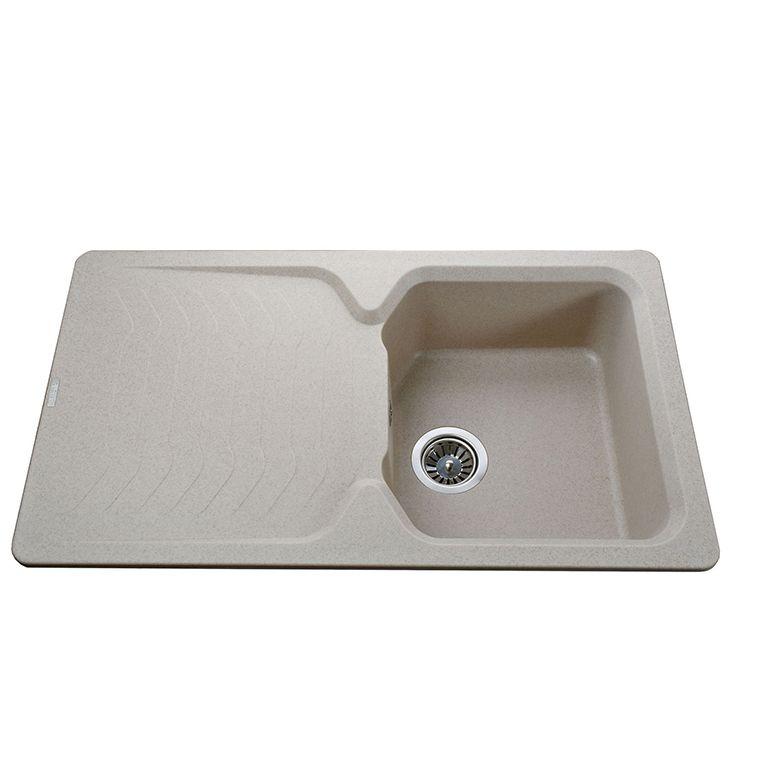 Гранітна мийка Globus Lux BOREN пiщаний 860 х 500 мм - А0004, фото 1