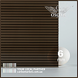 Стільниковий полікарбонат 2100Х6000Х6 mm OSCAR Standard гранат, фото 5