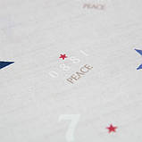 Пелюшка дитяча «Кольорові зірочки» Поплін 100% бавовна, 90×110 см, гіпоалергенна, м'яка, бежевий колір, принт, фото 5