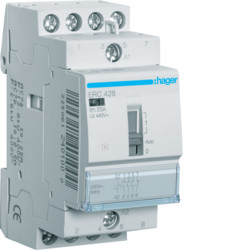 Контактор з ручним керуванням 25A, 3НВ+1НЗ, 230В hager ERC428