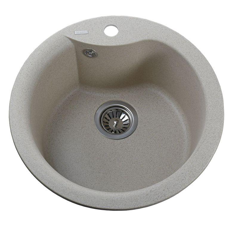 Гранітна мийка Globus Lux ORTA піщаний 485 мм - А0004, фото 1