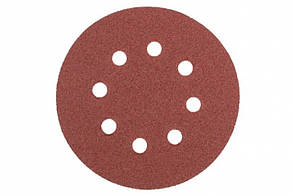 Шліфувальний круг ексцентриковий Apro 125 мм зернистість Р80 для дерева, металу, лаку, шпаклівки