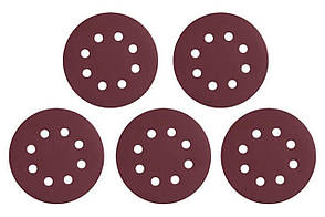 Круг шліфувальний на липучці Intertool 125 мм Р320 з отворами для зачистки і фінішної обробки дерева