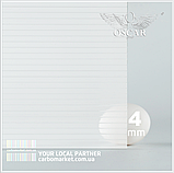 Стільниковий полікарбонат 2100Х6000Х4 mm OSCAR Standard гранат, фото 2