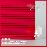 Сотовий полікарбонат 2100Х6000Х4 mm OSCAR Standard бірюзовий, фото 6