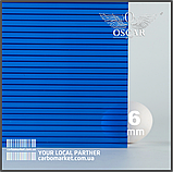 Стільниковий полікарбонат 2100Х6000Х6 mm OSCAR Standard гранат, фото 4