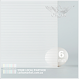 Стільниковий полікарбонат 2100Х6000Х6 mm OSCAR Standard гранат, фото 2