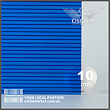 Стільниковий полікарбонат 2100Х6000Х10 mm OSCAR Standard бірюзовий, фото 3