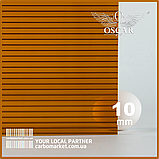 Стільниковий полікарбонат 2100Х6000Х10 mm OSCAR Standard бірюзовий, фото 8