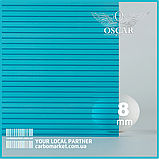 Сотовий полікарбонат 2100Х6000Х8 mm OSCAR Standard білий (опал), фото 6