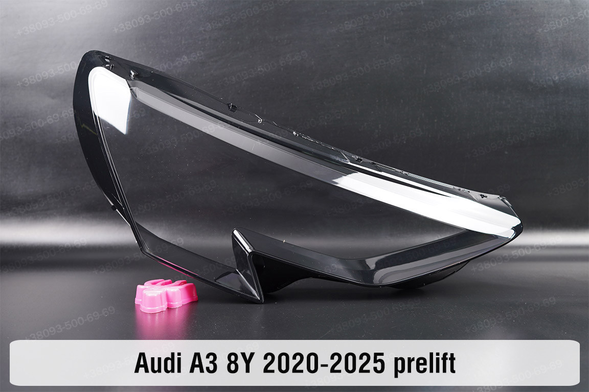 Скло фари Audi A3 8Y (2020-2024) дорест праве