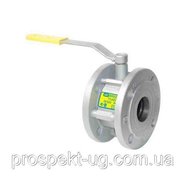 Кран кульовий сталевий 11с42п Ду65 Ру16 фланцевий вкорочений повнопрохідний Breeze, фото 1