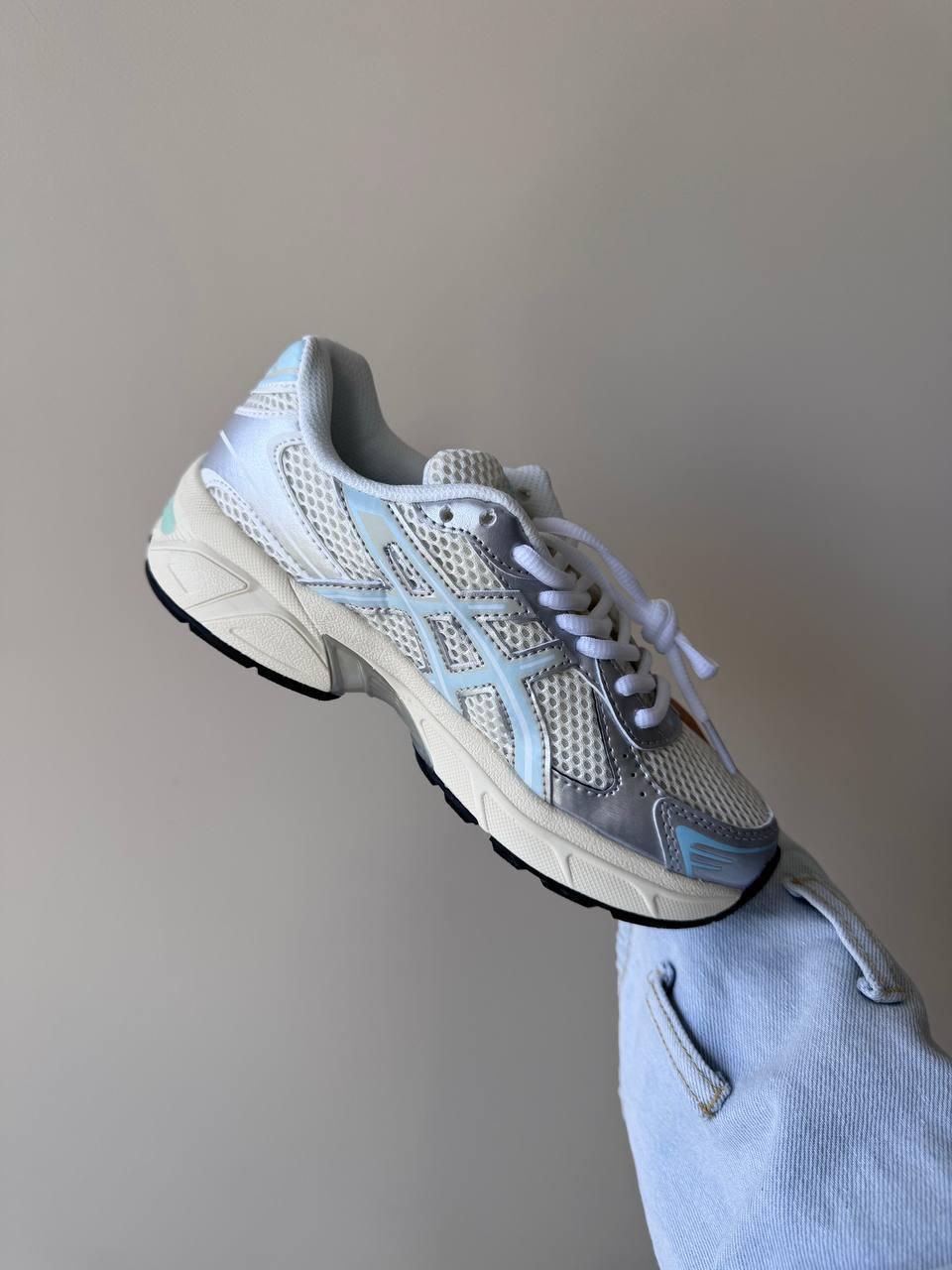Кремові текстильні жіночі кросівки Asics GEL-1130 Kith "Cream/Starlight Blue" Асікс Гель Сітка, фото 1