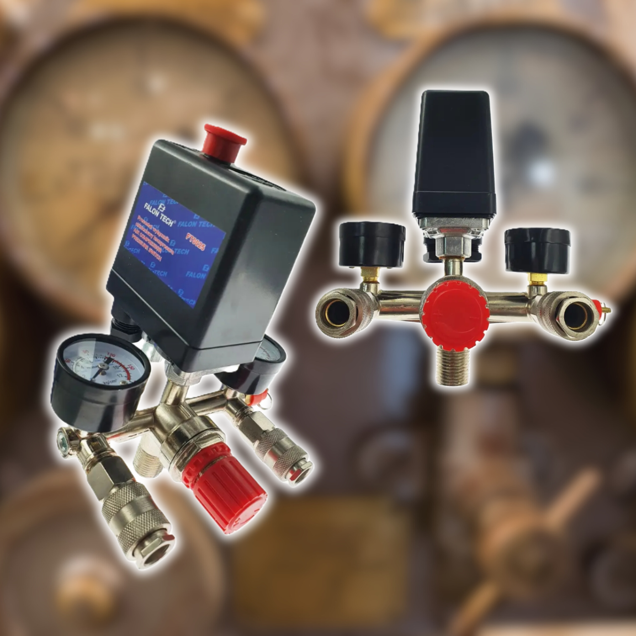 Пресостат для компресора 230 В Falon Tech FT0025 16 А, 1/2|, 6 барів, фото 1