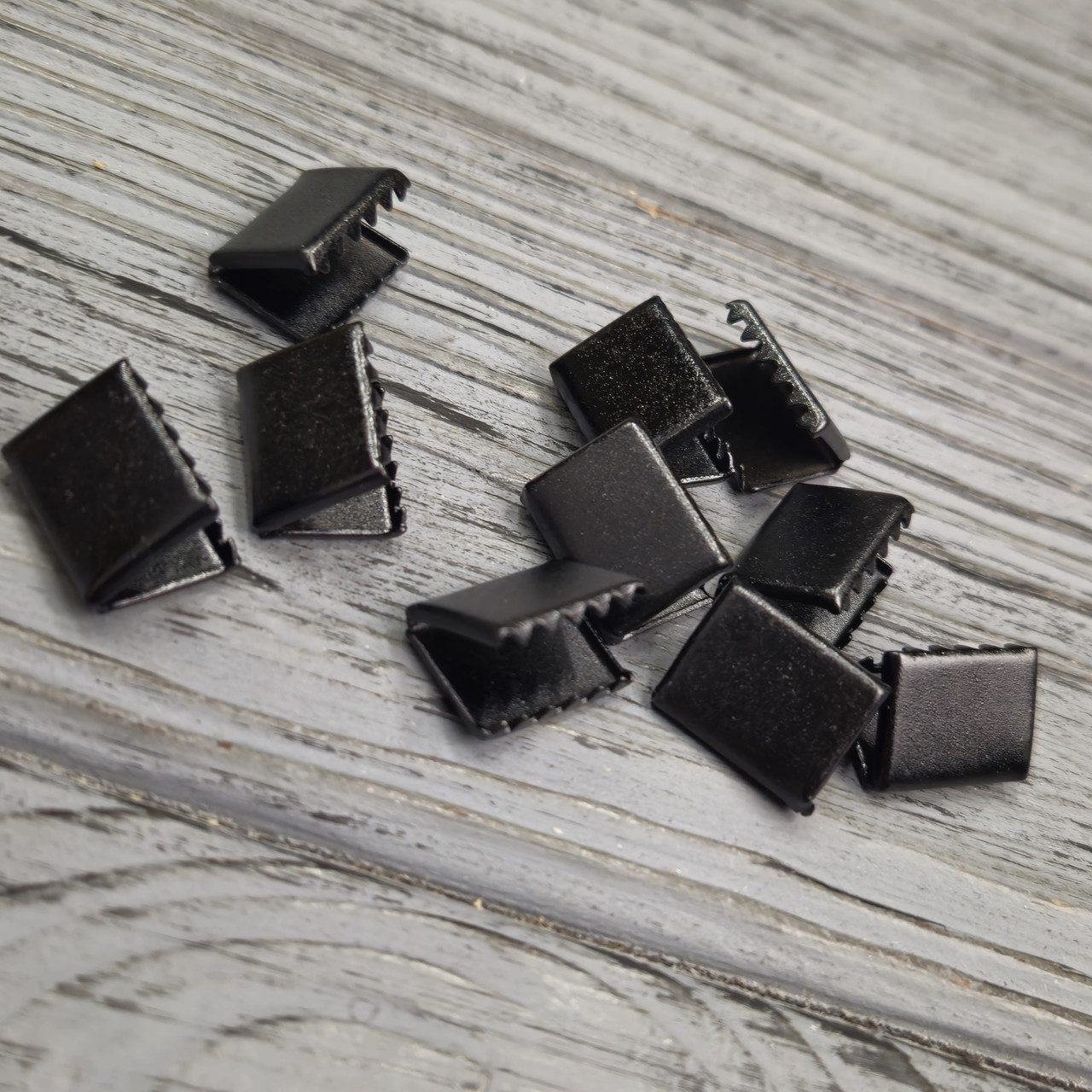 Наконечник (затискач) для шнура 15 мм (Чорний), фото 1